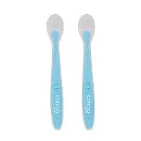2 COLHERES DE SILICONE PREMIUM AZUL - CLINGO