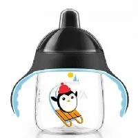COPO DECORADO COM ALA 260ML 12M+ PINGUIM PRETO - PHILIPS AVENT 