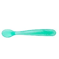 CONJUNTO DE DUAS COLHERES DE SILICONE MACIA VERDE - CHICCO