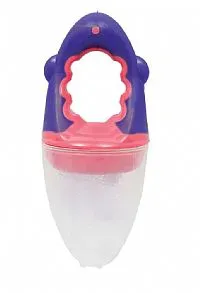 ALIMENTADOR PORTA FRUTINHA BABY ROXO COM ROSA  - BUBA TOYS