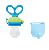 ALIMENTADOR PORTA FRUTINHA DE SILICONE AZUL - BUBA 