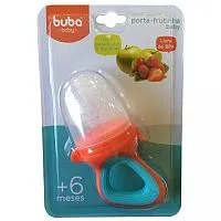 ALIMENTADOR PORTA FRUTINHA DE SILICONE LARANJA - BUBA 