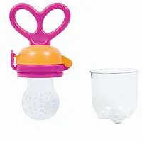 ALIMENTADOR PORTA FRUTINHA DE SILICONE ROSA - BUBA