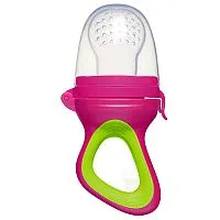 ALIMENTADOR PORTA FRUTINHA DE SILICONE ROSA - BUBA 