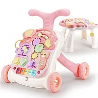 ANDADOR DIDTICO VIRA MESINHA 2 EM 1 ROSA - BABY STYLE 