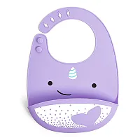 BABADOR DE SILICONE ZOO BALEIA NARVAL - SKIP HOP