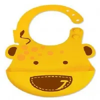 BABADOR EM SILICONE COM CATA MIGALHAS LOLA A  GIRAFA - MARCUS & MARCUS 