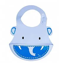 BABADOR SILICONE CATA MIGALHAS ELEFANTE AZUL  - KABABY