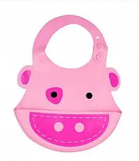 BABADOR SILICONE CATA MIGALHAS PORQUINHO ROSA - KABABY