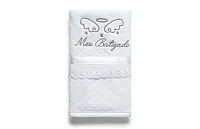 BABINHA MEU BATIZADO BRANCO - HUG