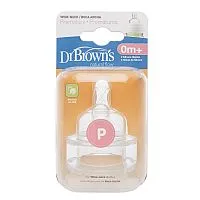 BICOS DE SILICONE OPTIONS PREMATURO PARA MAMADEIRA BOCA LARGA - DR BROWNS