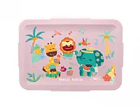 BOX DE REFEIO 700ML TROPICAL ROSA - MARCUS & MARCUS 