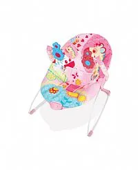 CADEIRA DE DESCANSO VIBRATRIA CARNAVAL GIRAFA ROSA 6719  - MASTELA