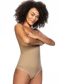 CALCINHA MODELADORA ALTA INVISIBLE LASER CHOCOLATE - ZEE RUCCI