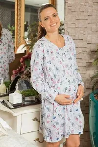 CAMISOLA DE MALHA CINZA MESCLA COM ESTAMPA - PZAMA