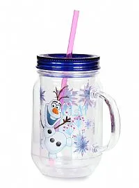 CANECA COM TAMPA E CANUDO OLAF - BABY GO