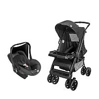 CARRINHO DE BEB BLACK TB + BEB CONFORTO BLACK CB - TUTTI BABY