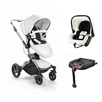 CARRINHO DE BEB CANDY BRANCO + BEB CONFORTO BRANCO + BASE ISOFIX - LITET