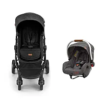 CARRINHO DE BEB DAYONE PRETO + BEB CONFORTO LITET PRETO - LITET
