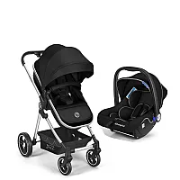 CARRINHO DE BEB JAZZ PRETO + BEB CONFORTO PRETO - FISHER PRICE