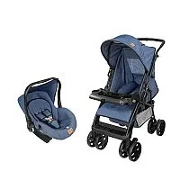 CARRINHO DE BEB JEANS TJ + BEB CONFORTO JEANS CJ - TUTTI BABY