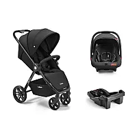 CARRINHO DE BEB PASSEIO BLISS 0-15KG PRETO + BEB CONFORTO + BASE - LITET