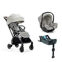 CARRINHO DE BEB TOURIST SIGNATURE OYSTER + BEB CONFORTO GEMM + BASE ISOFIX- JOIE