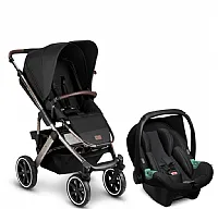 CARRINHO SALSA 4 DOLPHIN DIAMOND + BEB CONFORTO TULIP BLACK + ADAPTADOR - ABC DESIGN
