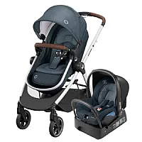 CARRINHO TRAVEL SYSTEM ANNA TRIO ESSENTIAL GRAPHITE BROWN - MAXI-COSI
