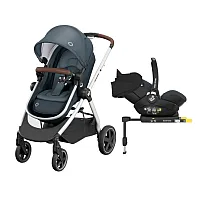 CARRINHO TRAVEL SYSTEM ANNA TRIO ISOFIX ESSENTIAL GRAPHITE BROWN - MAXI-COSI