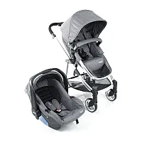 CARRINHO TRAVEL SYSTEM EPIC DUO GREY STEEL - INFANTI