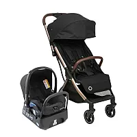 CARRINHO TRAVEL SYSTEM EVA TRIO ESSENTIAL BLACK CHAMPAGNE - MAXI-COSI