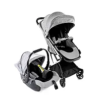 CARRINHO TRAVEL SYSTEM LEGEND DUO FLY GREY BOLD - INFANTI