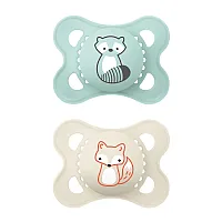 CHUPETAS ORIGINAL AZUL E BRANCO 0-6M - MAM