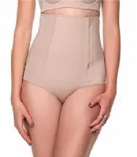 CINTA ALTA MODELADORA COM ZPER CHOCOLATE - FEMINIZE
