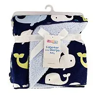 COBERTOR COM SHERPA BABY BALEIA 57114235 - COMTAC KIDS