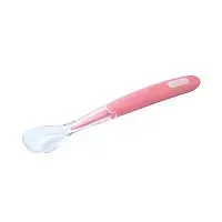 COLHER COM PONTA DE SILICONE E CABO ANATMICO AZUL OU ROSA - PAIS E FILHOS