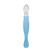 COLHER DE SILICONE PONTA DUPLA AZUL - CLINGO