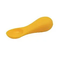COLHER SILICONE PARA TREINAMENTO AMARELA GIRAFA - MARCUS & MARCUS