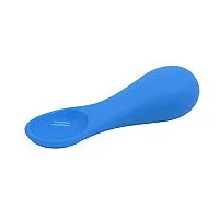COLHER SILICONE PARA TREINAMENTO AZUL HIPOPTAMO - MARCUS & MARCUS