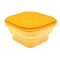 CONTEINER DOBRVEL EM SILICONE AMARELA 400ML - MARCUS & MARCUS