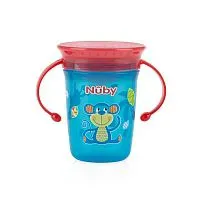 COPO 360 DECORADO COM ALA 240ML MACACO - NUBY