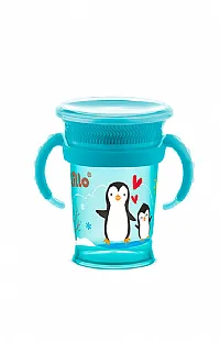 COPO APRENDIZADO 360 COM ALA AZUL PINGUIM 207ML - LILLO