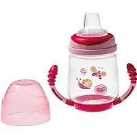 COPO COM BICO DE SILICONE E ALA INVERTIDA ROSA - GIROTONDO BABY