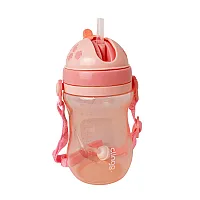 COPO COM CANUDO E VLVULA ROSA 320ML - CLINGO