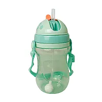 COPO COM CANUDO E VLVULA VERDE 320ML - CLINGO