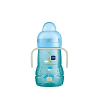 COPO DE TRANSIO TRAINER + NIGHT AZUL 220ML 4M+ - MAM