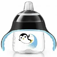 COPO DE TREINAMENTO PINGUIM 6M+ 200ML PRETO - AVENT