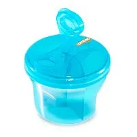 DOSADOR DE LEITE EM P E PORTA BISCOITO AZUL 250ML - COMTAC KIDS