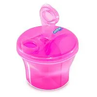 DOSADOR DE LEITE EM P E PORTA BISCOITO ROSA 250ML - COMTAC KIDS